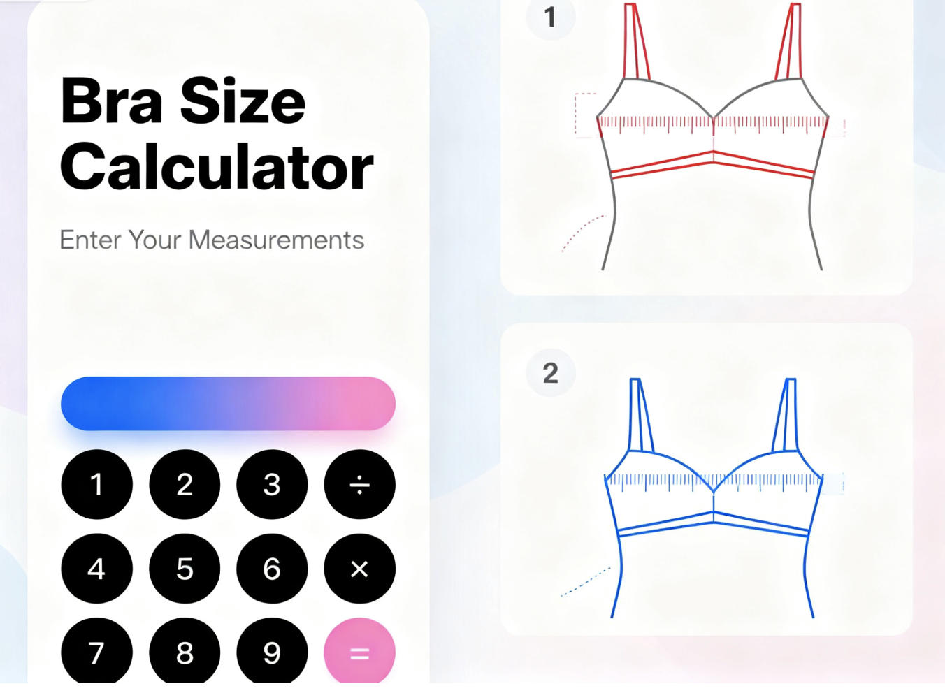 Bra Size Calculator - Find your perfect fit with our accurate measurement tool